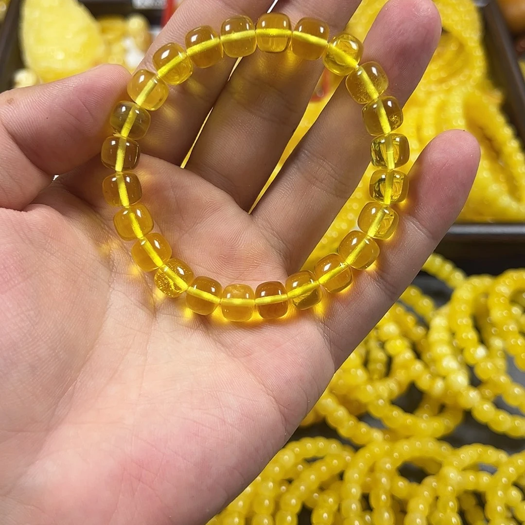 裸石琥珀未镶嵌手串