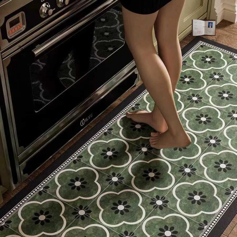 硅藻泥复古厨房吸水地垫防滑吸油吸水可擦可洗耐脏脚垫地毯可定制