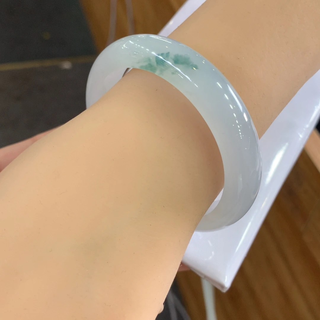 翡翠未镶嵌手镯天然Ａ货翡翠52