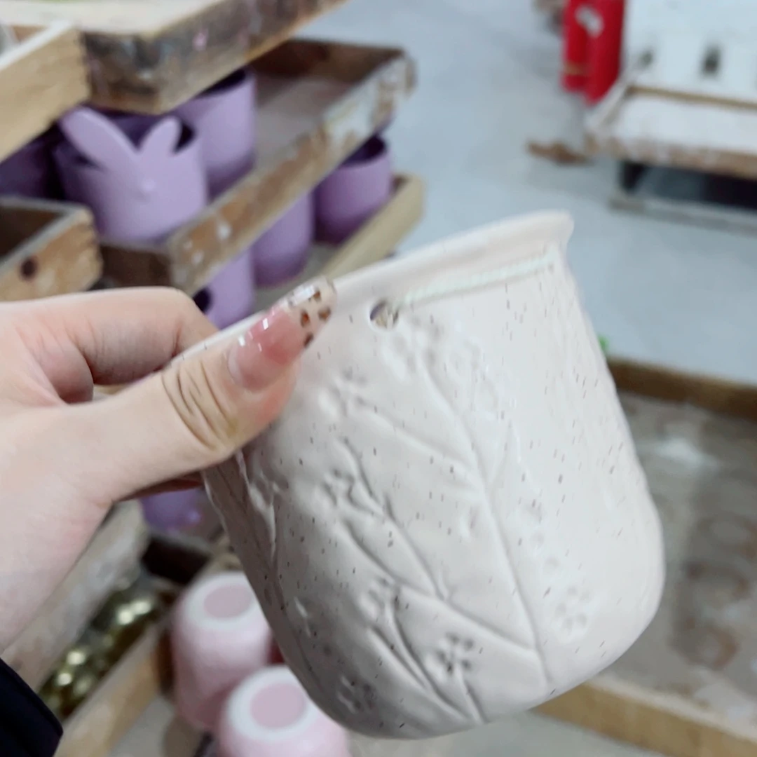 有孔，陶瓷花盆满10米包邮发货