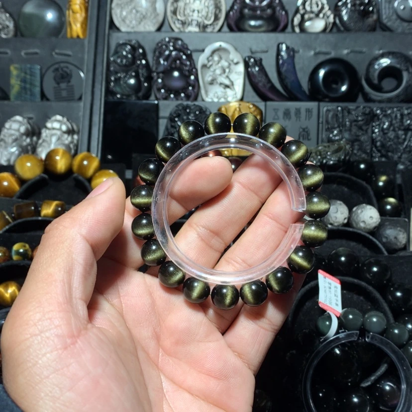 【闪购商品】黑曜岩珠宝奇石未镶嵌下**雨