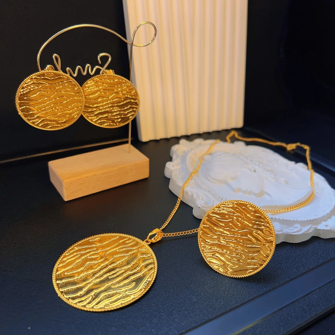 铜合金项链 哈尼西牧时尚百搭三件套#0009175