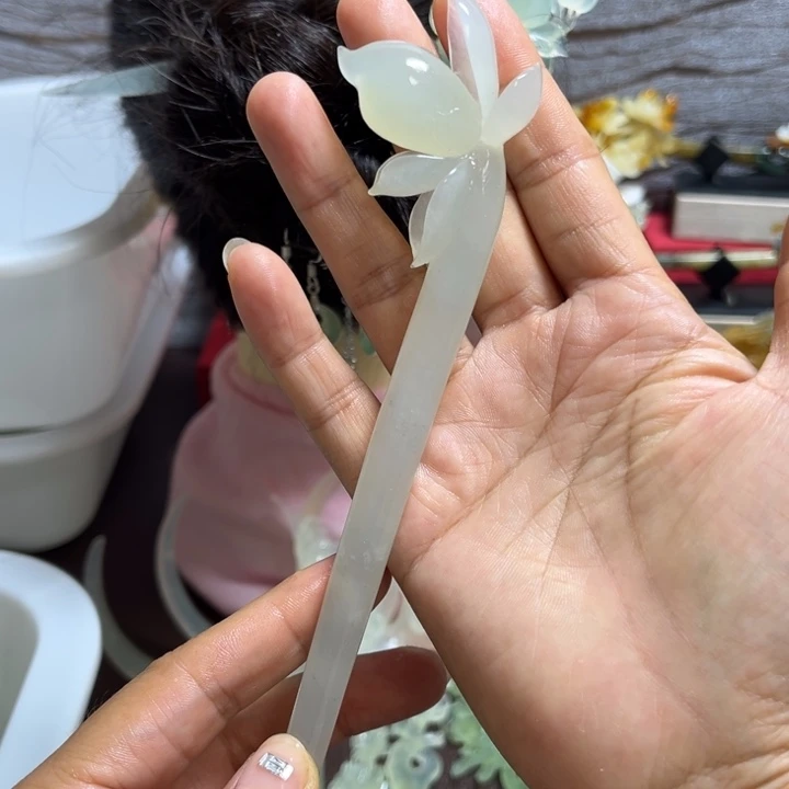 未镶嵌蛇纹石玉发饰