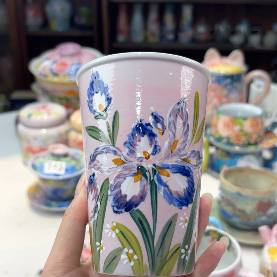 景德镇手绘高温釉下彩陶瓷茶具