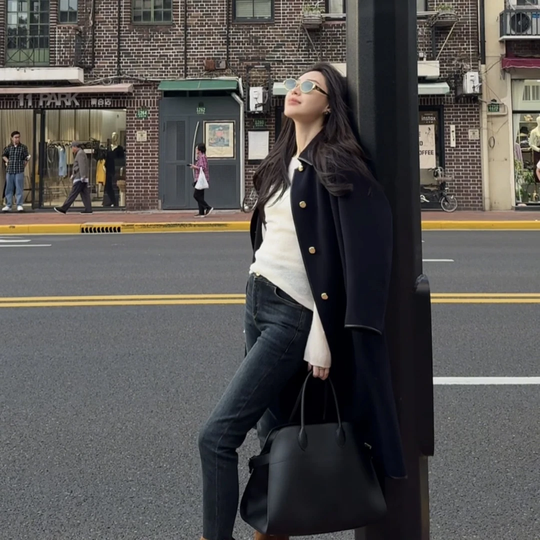 王嬛嬛MsLime24年新款时尚休闲气质百搭大衣 HC2C2294