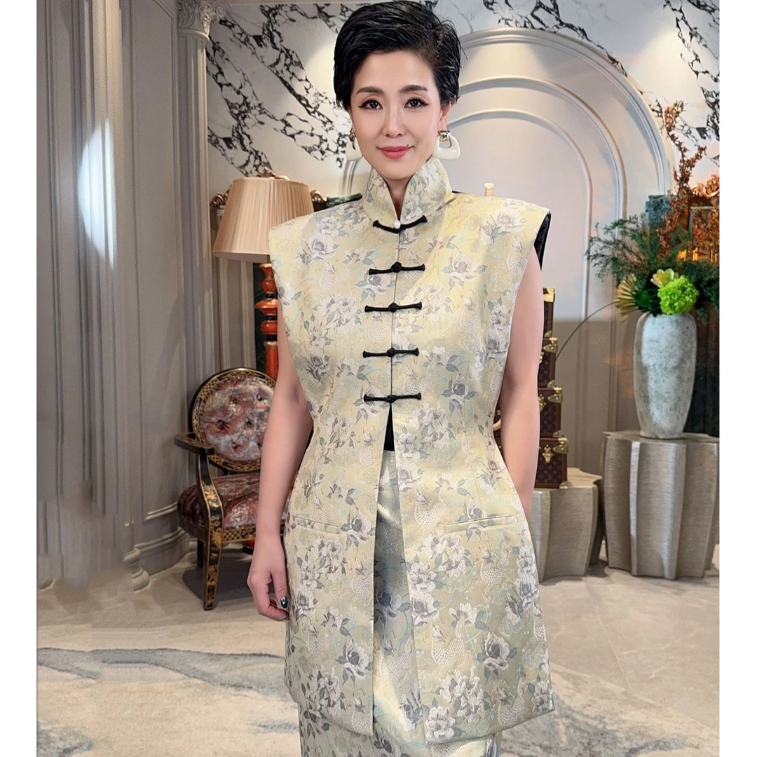 【顾文婷推荐】蒋云 宋锦绣瑞麟/粉荷马甲 K2K14305AA/K2K14306AA