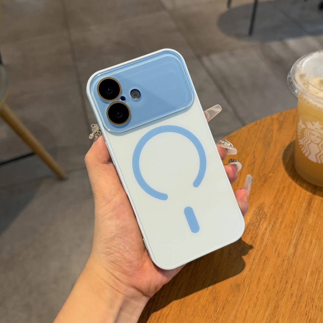 全包镜头磁吸大视窗防摔适用苹果17promax手机壳肤感磨砂iPhone17