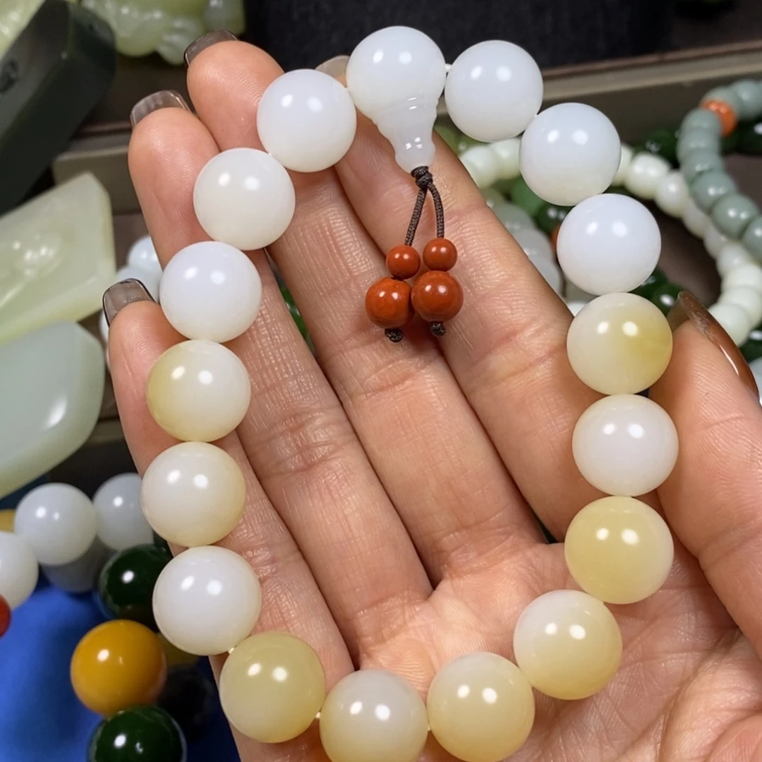 和田玉手串未镶嵌