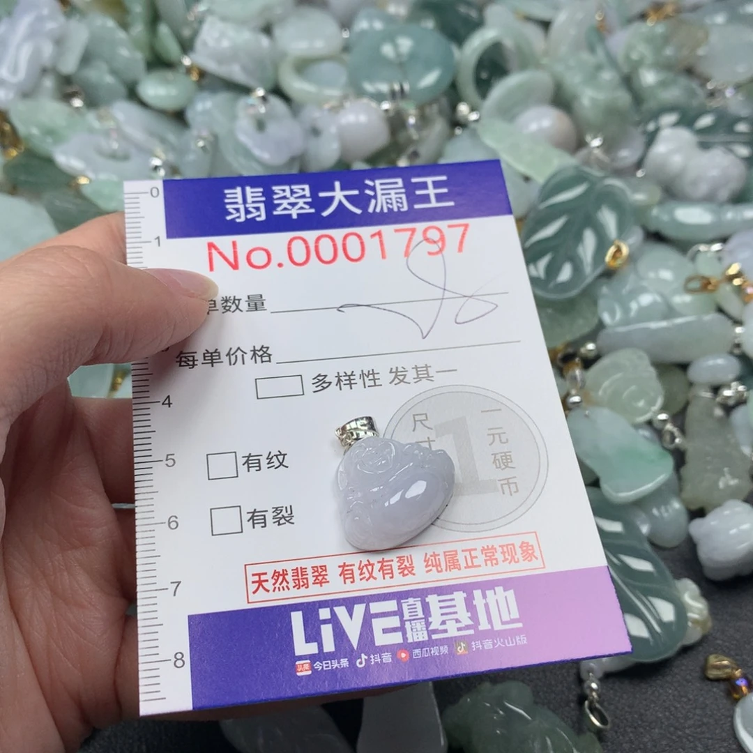 翡翠未镶嵌吊坠(不含链)