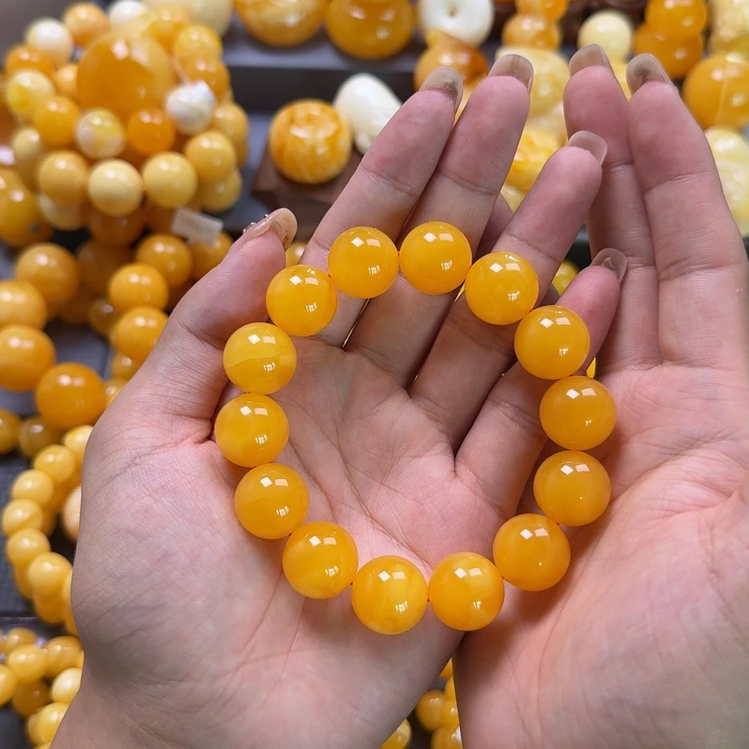 未镶嵌蜜蜡珠宝奇石同料17mm