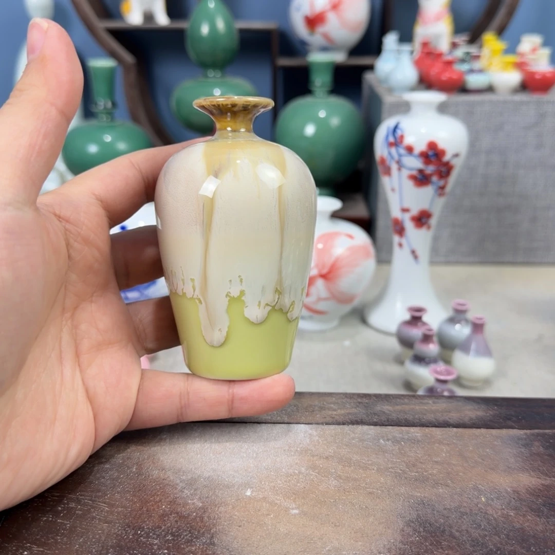 陶瓷手工小花器摆件