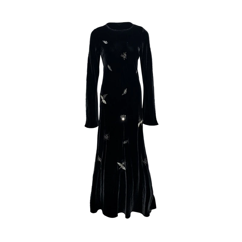 【2024-禾枫原创表弟】重磅100桑蚕丝连衣裙HF25002