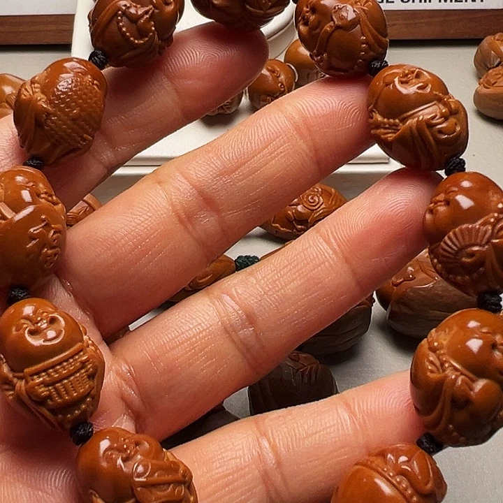 玩***狗手串/手链橄榄核弥勒