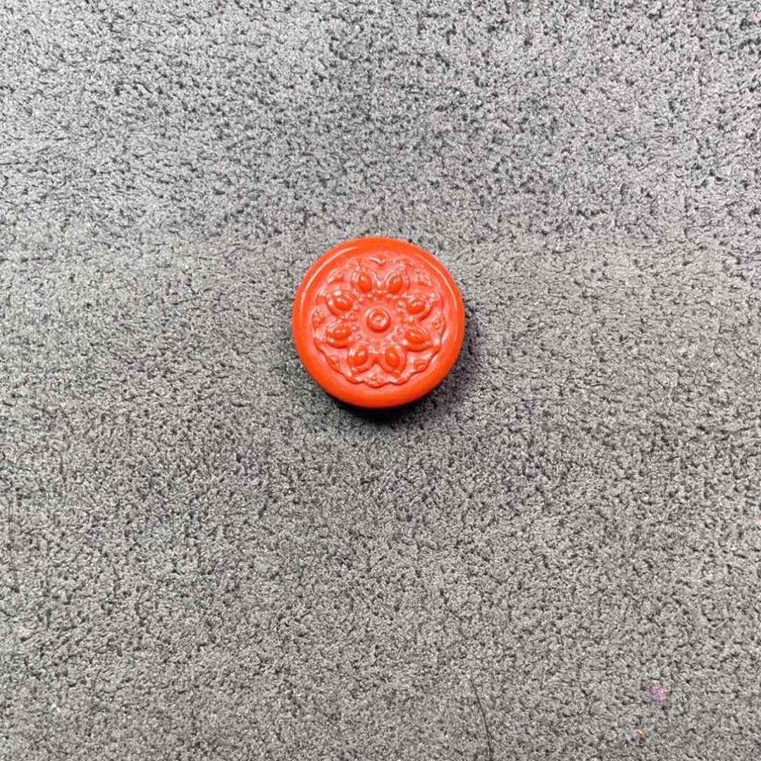 老***璞南红玛瑙未镶嵌花币