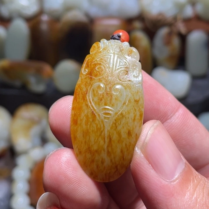 天***舍和田玉未镶嵌挂件