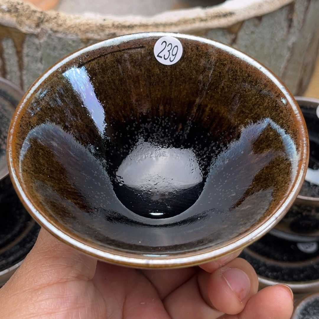 茶盏义兴龙窑坚持真柴烧微瑕