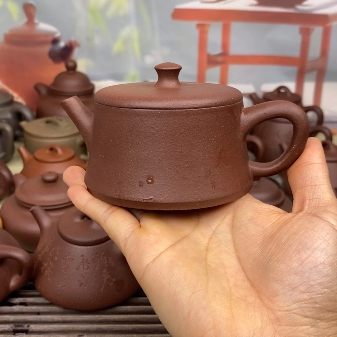 茶壶紫砂风釉150ccccc羊角山紫泥云柱