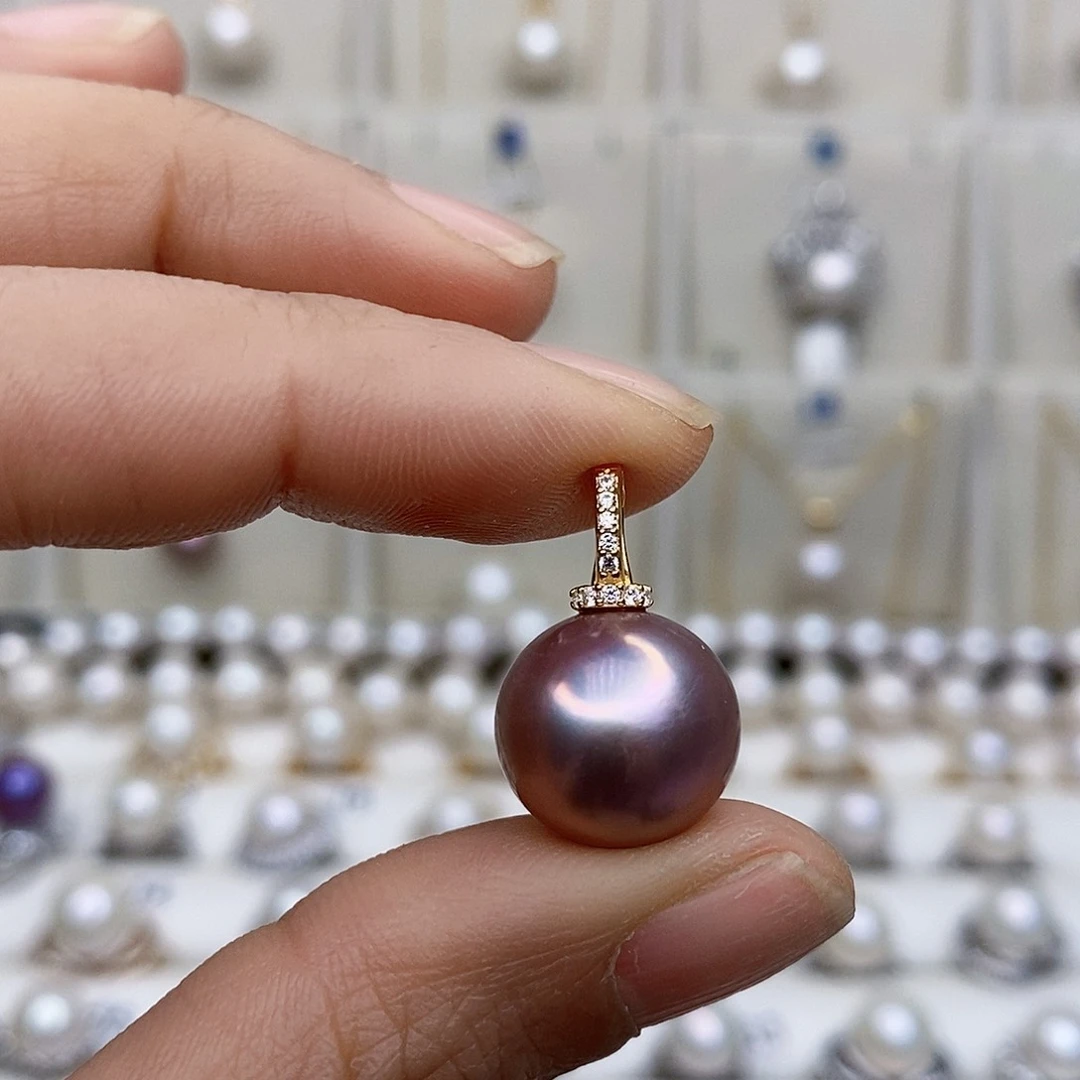 淡水珍珠颈饰银S925镶嵌