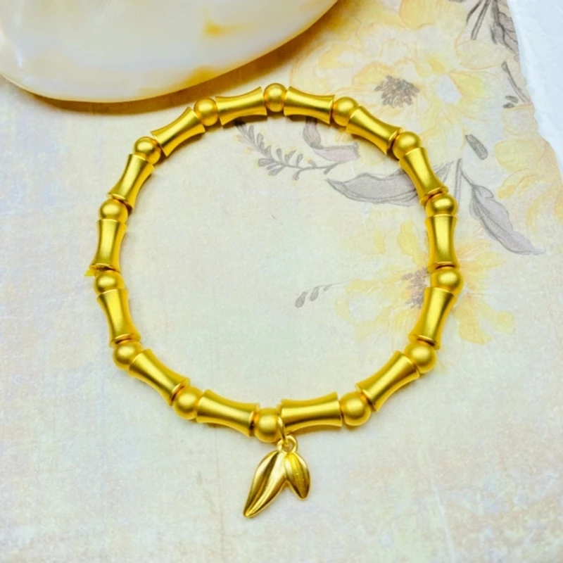 手链 手链  爆款K0394经典黄色竹节手链多样性发货48095