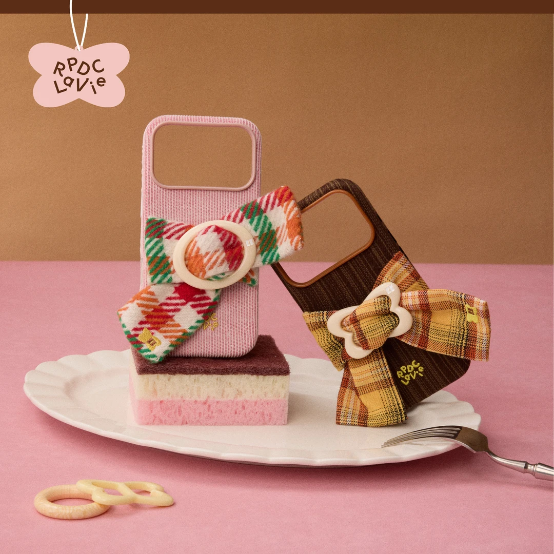 【nana同款】RPDCLaVie 「心愿扣」蝴蝶结格纹秋冬15/16/17pro手机壳