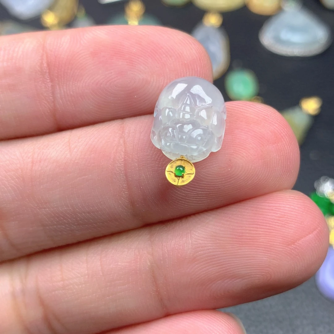 【闪购商品】颈饰18K金镶嵌翡翠翡翠