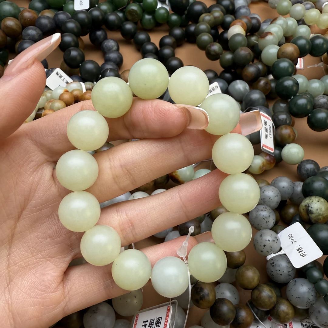 和田玉手串1218z拍一发一