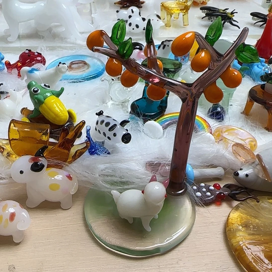 琉璃手工艺品巫**赖橘色8.5