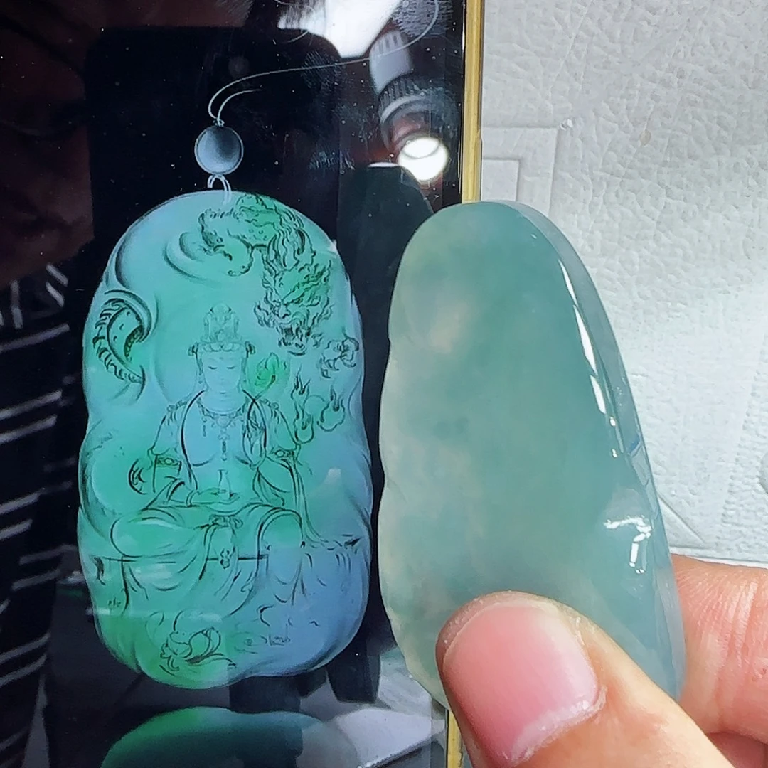 未镶嵌定制翡翠缅甸天然A或翡翠含老师工艺