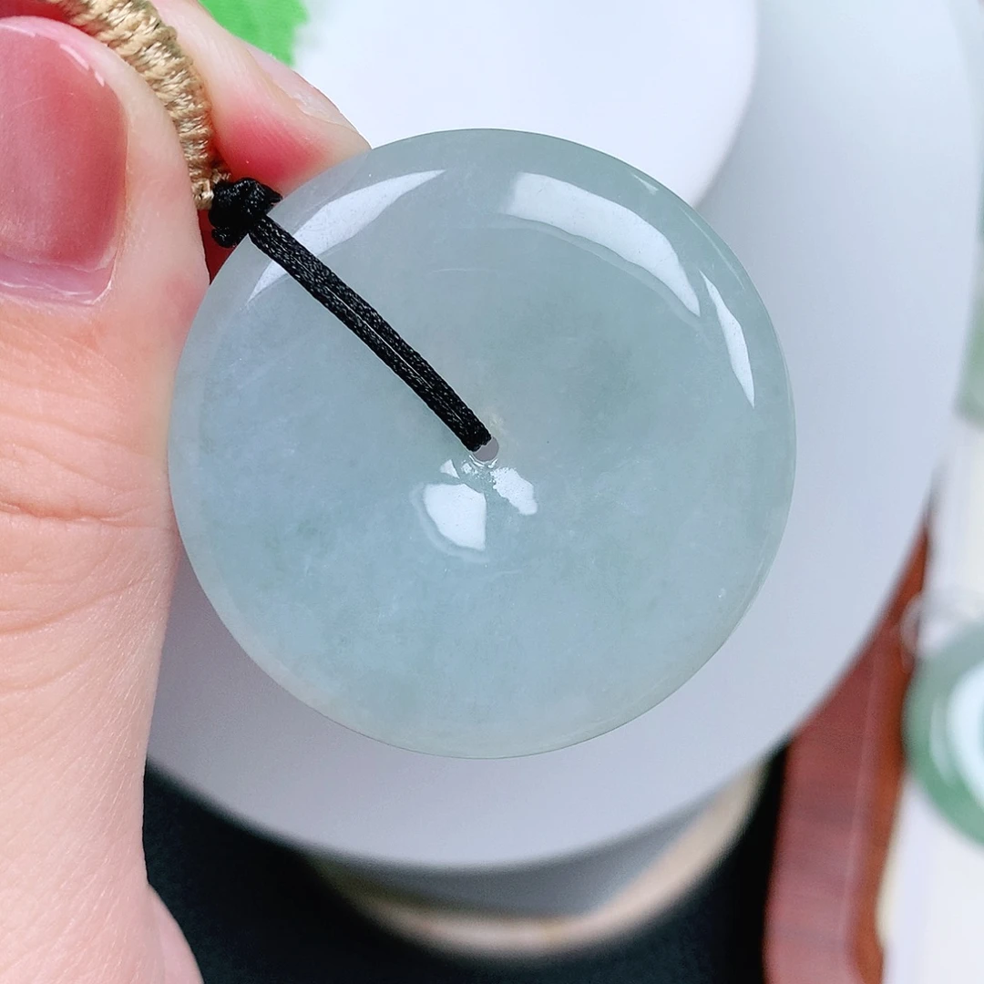 翡翠未镶嵌颈饰平安38-6