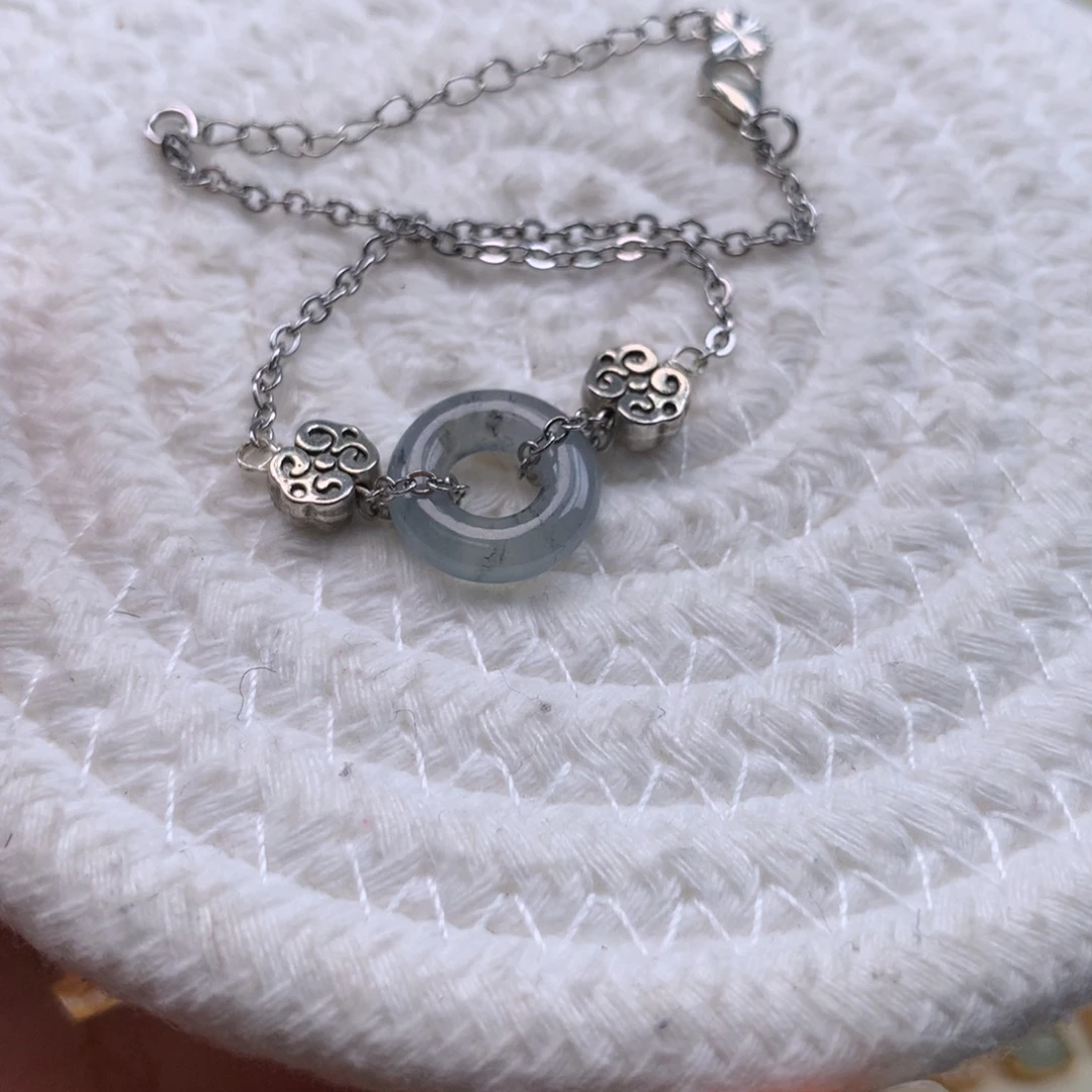 翡翠银S925镶嵌颈饰