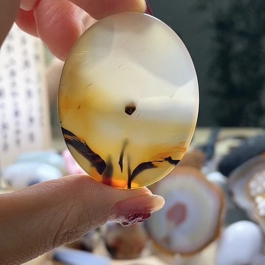 玛瑙/玉髓颈饰未镶嵌海**彩