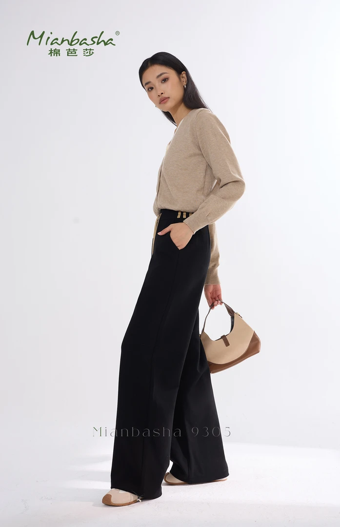 TF棉芭莎微香蕉阔腿裤9305