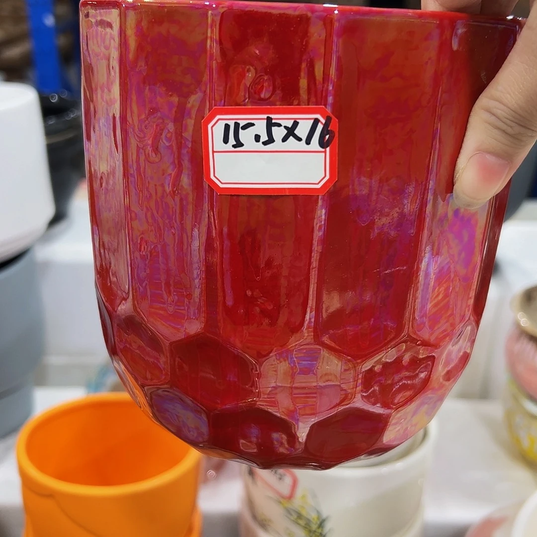 外贸尾单陶瓷花盆凑单10米包邮