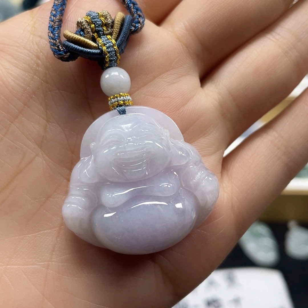 颈饰未镶嵌翡翠天然翡翠佛公吊坠一件19号