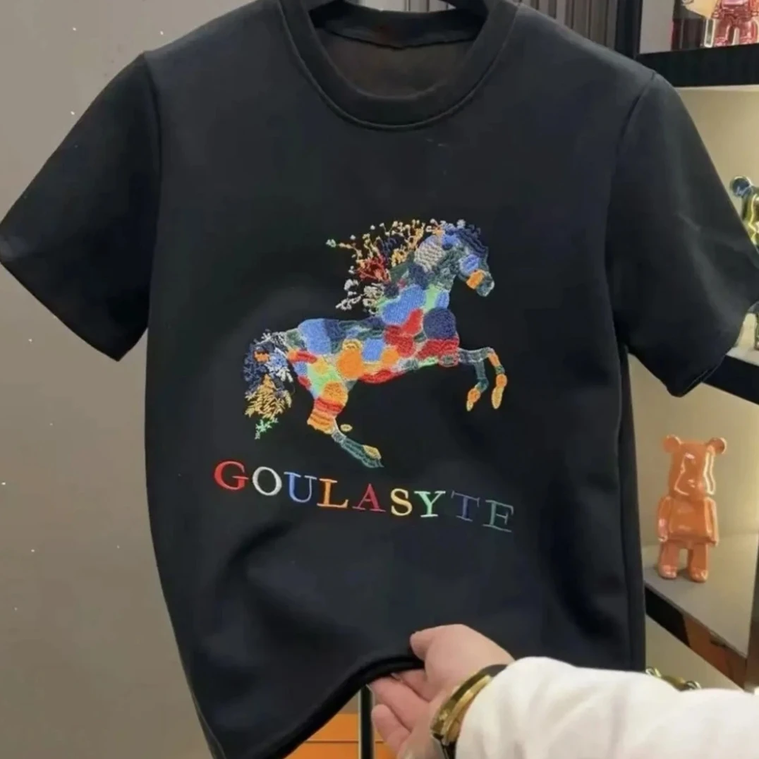 BB【轻奢专区】打底衫网红短袖潮流夏季韩版夏季宽松透气T恤春夏