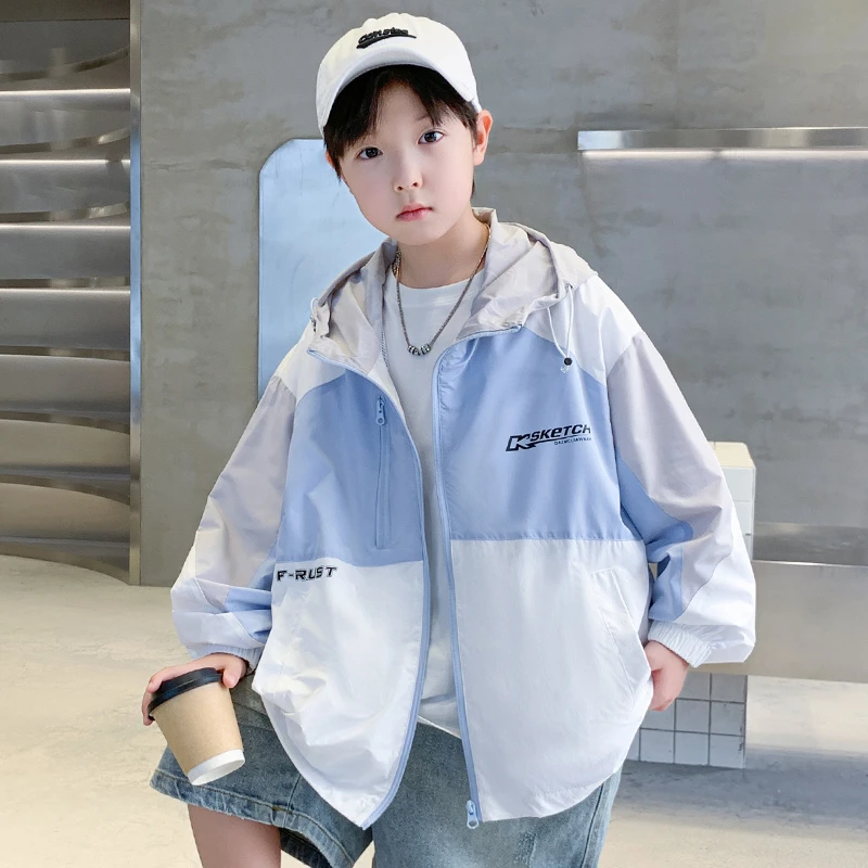 童装男童夏装防晒衣外套2025新款中大童夏款薄款儿童夏季防晒服潮
