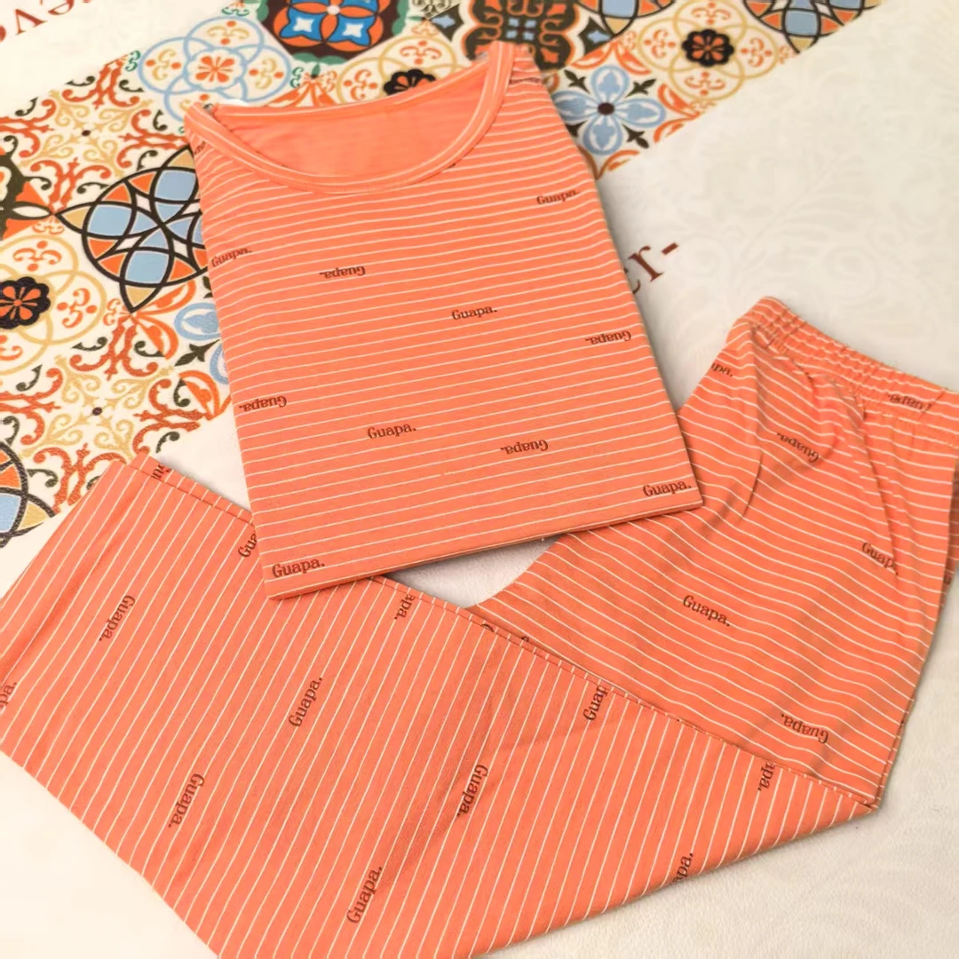 【C009】字母条桔居家服✅