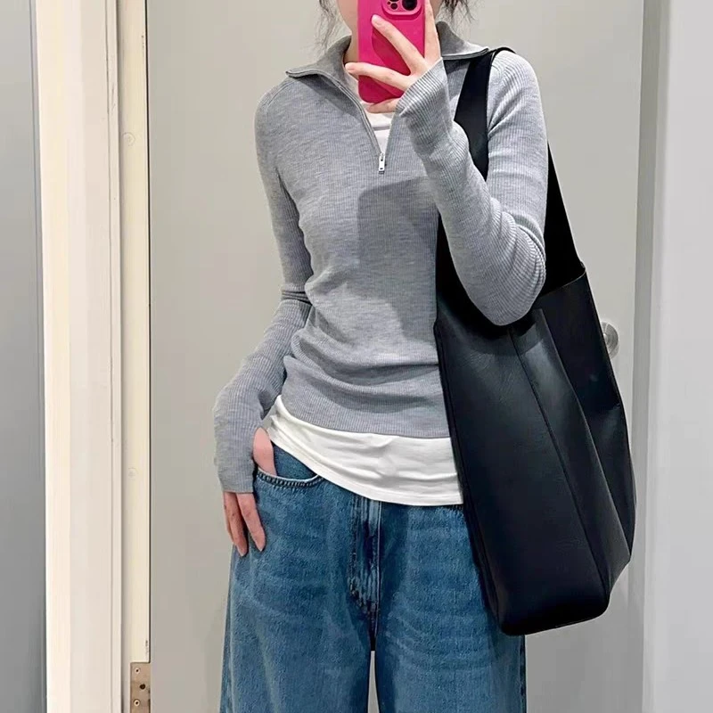 co～s家气质半拉链毛衣