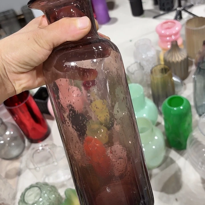 琉璃花瓶高度28厘米的纯手工