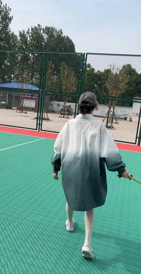 KHC898渐变色暗条大版衬衣