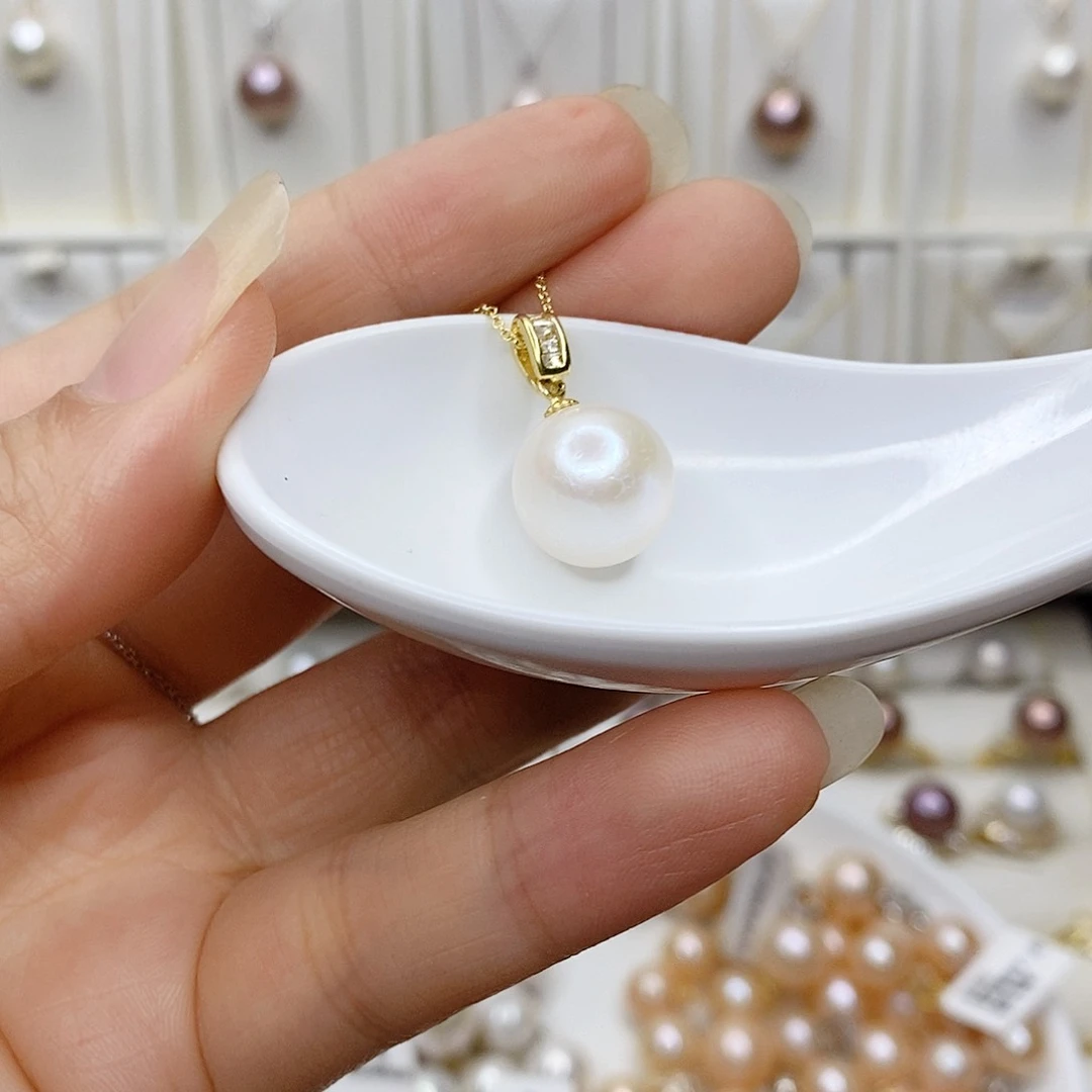 淡水珍珠未镶嵌吊坠(赠链)