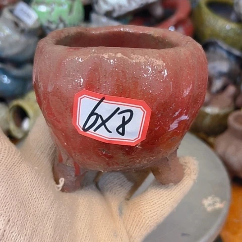 粗陶花盆手工花盆