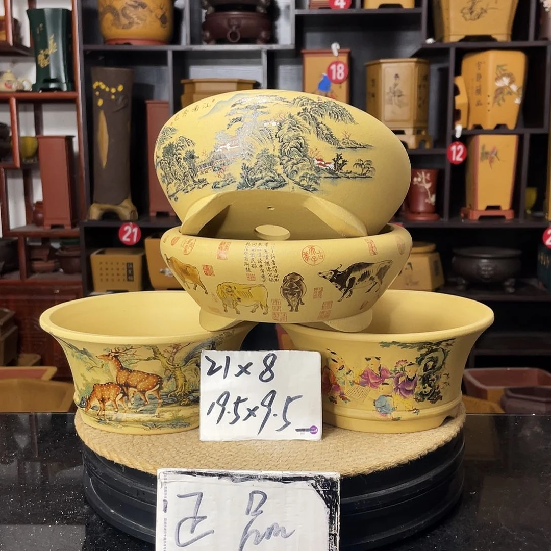 紫砂D-婉秋紫砂花盆