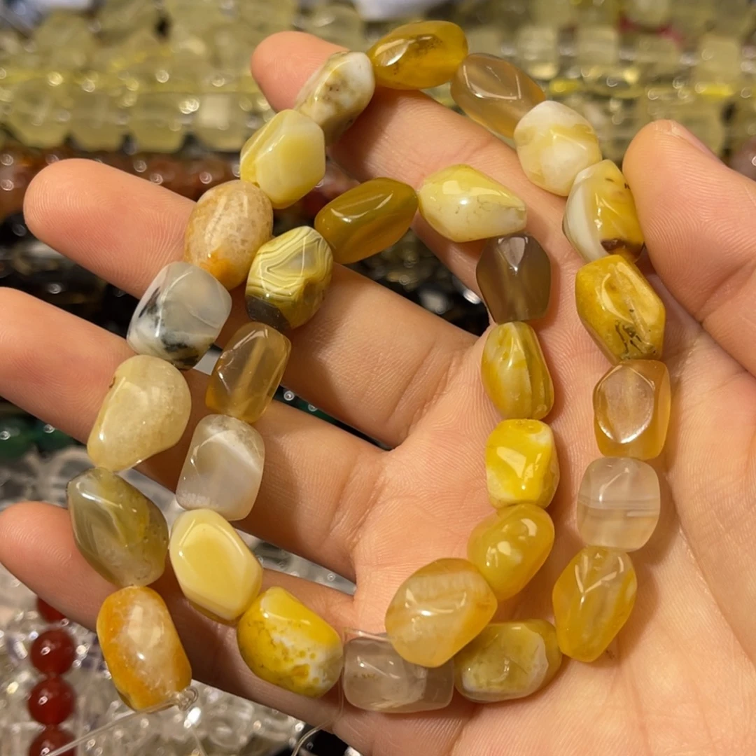 玛瑙/玉髓散珠盐源随行