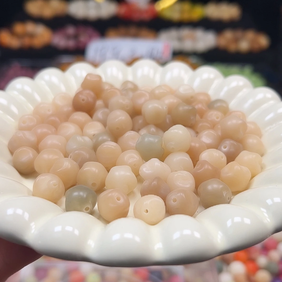 手串菩提根/象牙果微瑕卡12马卡龙星星40颗