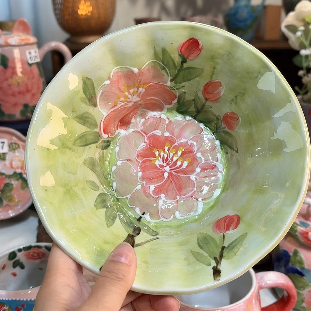 景德镇手绘高温釉下彩陶瓷茶具