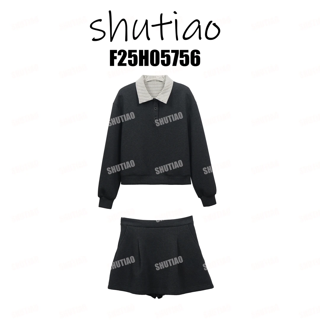 【SHUTIAO】2025秋冬：新款小众设计款套装F25H05756