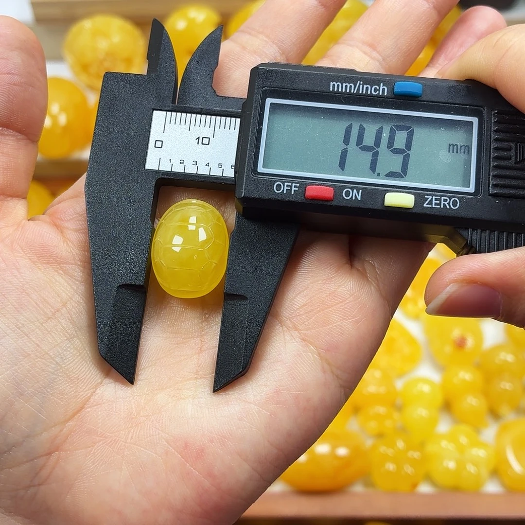 蜜蜡未镶嵌颈饰焦皮浓蜡妖花富甲打孔不退