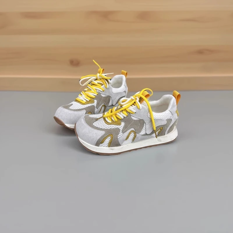 欧货大头丑萌鞋女2025夏季新款软底拼色韩版阿甘鞋时尚休闲运动鞋