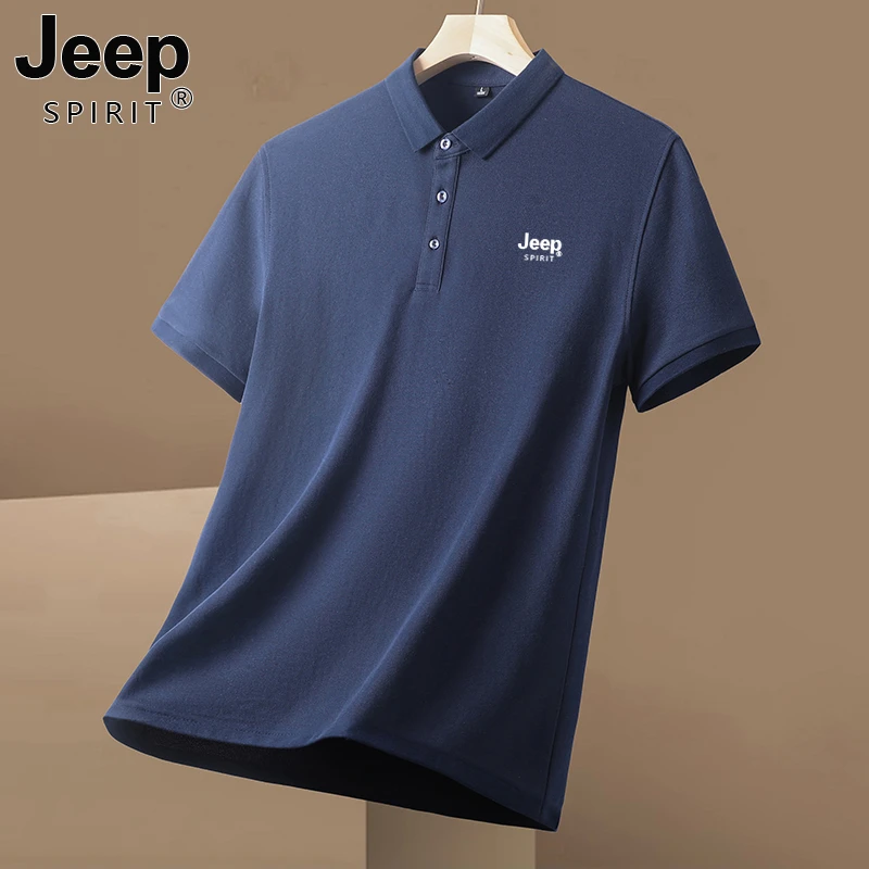 JEEPSPIRIT吉普男士POLO衫夏季商务翻领短袖T恤休闲新款半袖上衣